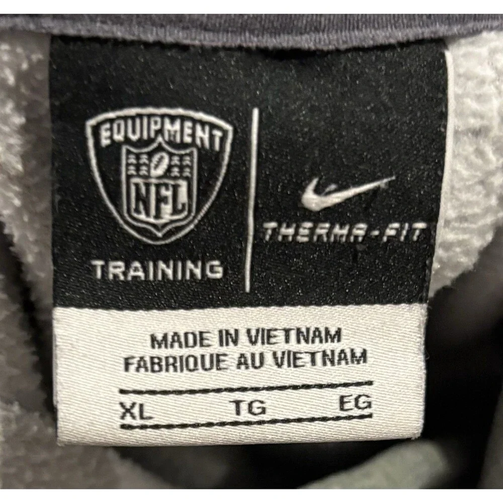Nike Indianapolis Colts Thermafit Hooded Sweatshirt Mens XL Gray NFL